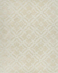 Fyffe Embossed Beige Wool Area Rug