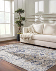 Georgiana Beige & Blue Area Rug