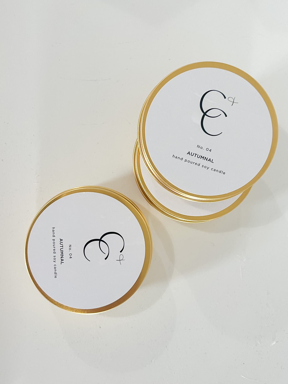 C+C Gold Tin Candle / Autumnal