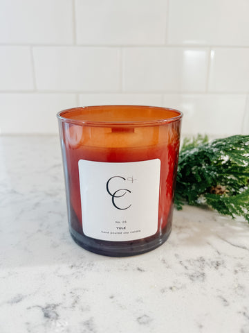 Amber Soy Woodwick Candle / Yule