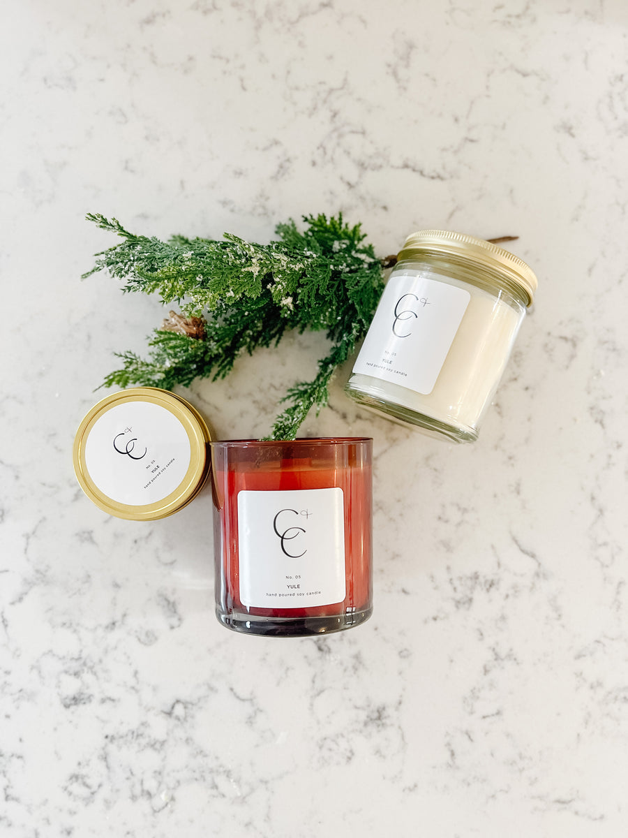 Amber Soy Woodwick Candle / Yule