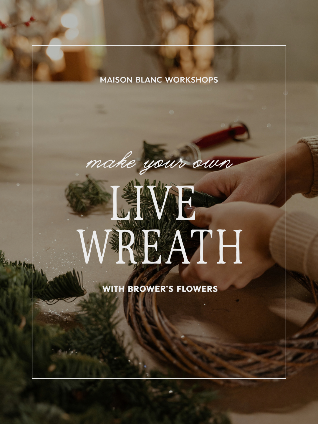 Live Holiday Wreath Workshop