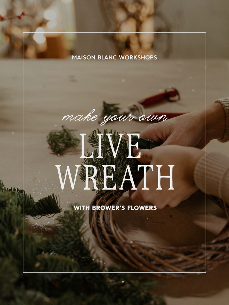 Live Holiday Wreath Workshop