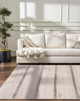 Deja Black Striped Area Rug - Limited Edition