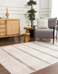 Deja Black Striped Area Rug - Limited Edition