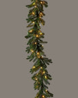 Artificial Christmas Spruce Garland with LED Lights - 72"