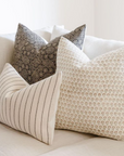 Charles Black Stripe Pillow Cover