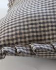 Finn Gingham Ruffle Pillow Cover