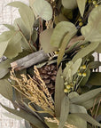 Eucalyptus & Pinecone Garland Wreath