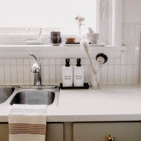 White Stoneware Dish Soap Dispenser
