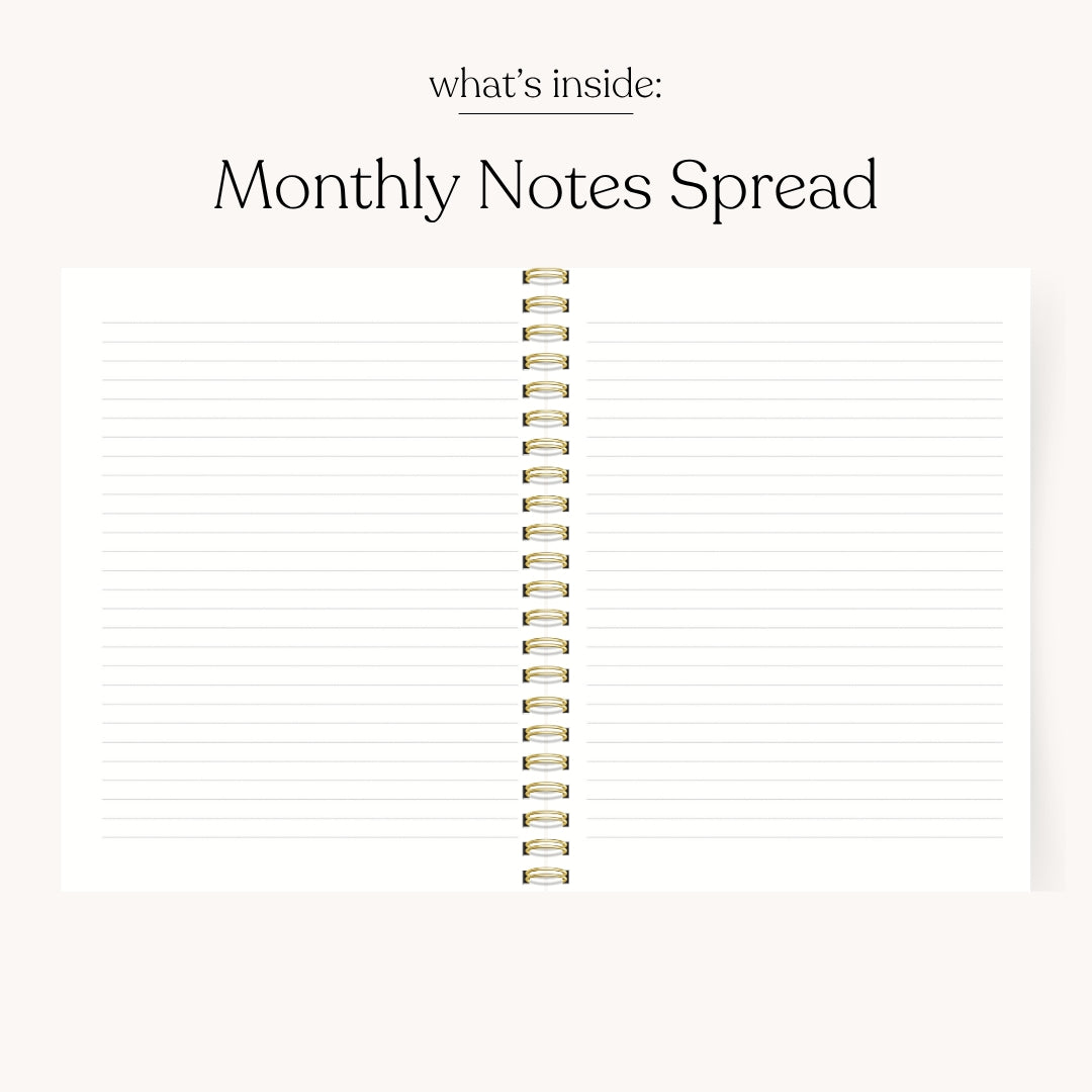 Blue Stripes Undated Planner - Cloth + Cabin