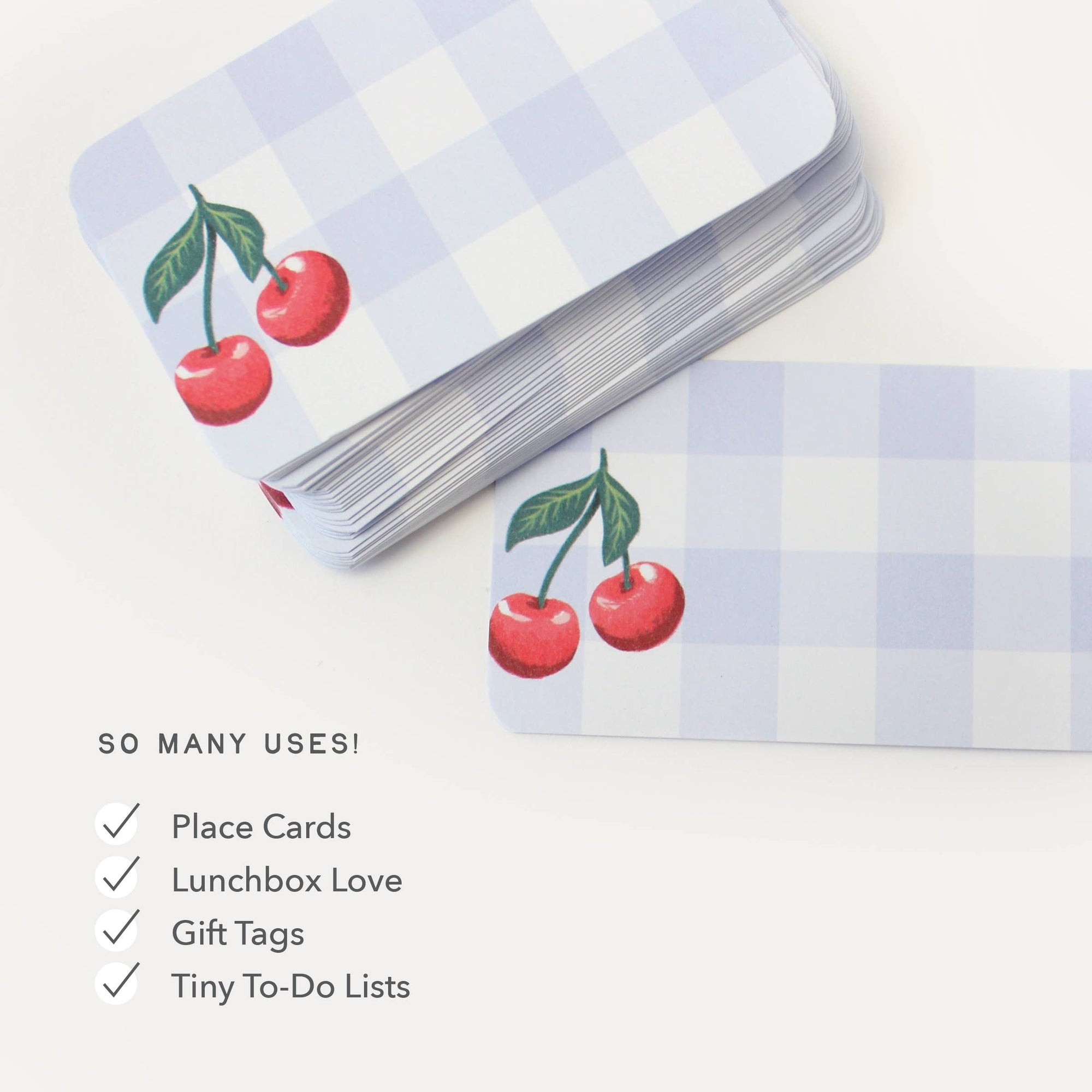 Cherry Gingham Pocket Notes™ - Cloth + Cabin