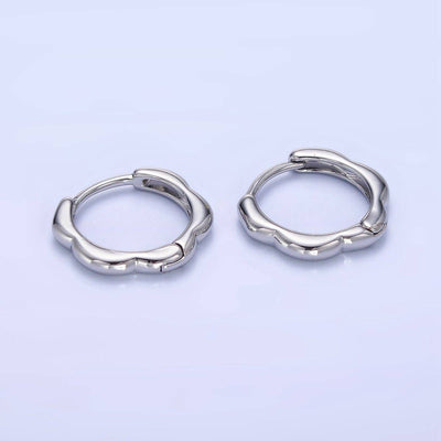 13mm Rounded Huggie Earrings