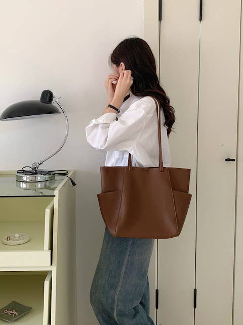 Large Tote Bag w/Cosmetic Pouch