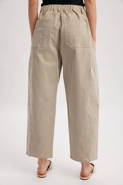 Kallie Striped Cotton Pants - Cloth + Cabin