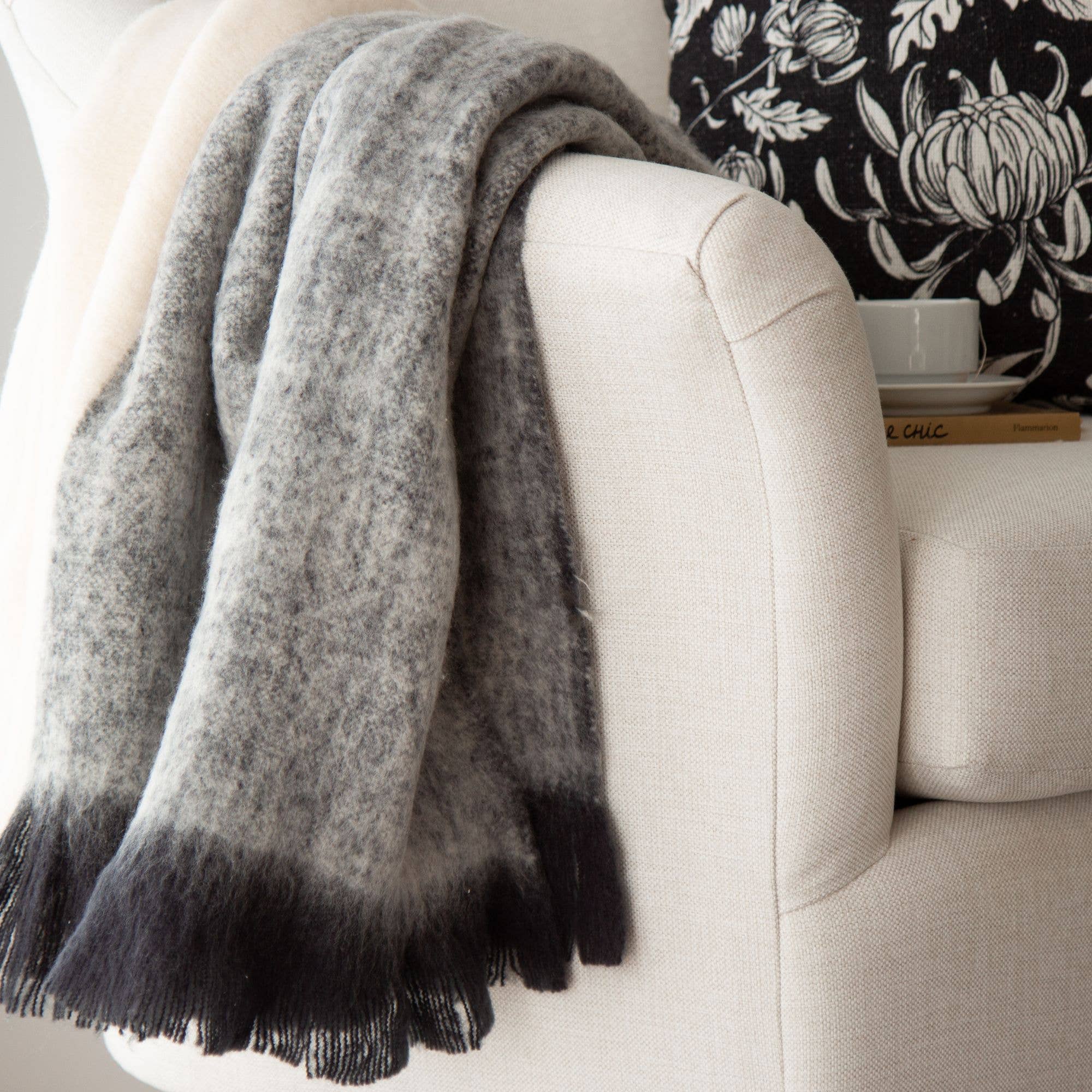Calla Faux Mohair Throw