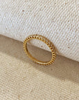 18k Gold Filled Diamond Color Stone Ring