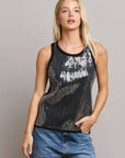 Susan Sequin Sleeveless Top