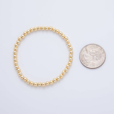 4mm Minimalist Round Ball Stretch Bracelet