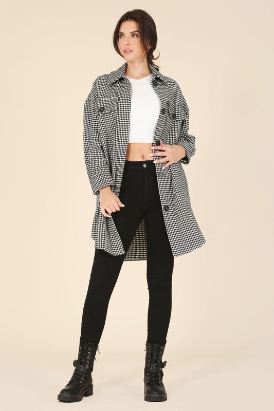 Hannah Houndstooth Jacket