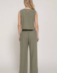 Brylee Linen Look Pants Set
