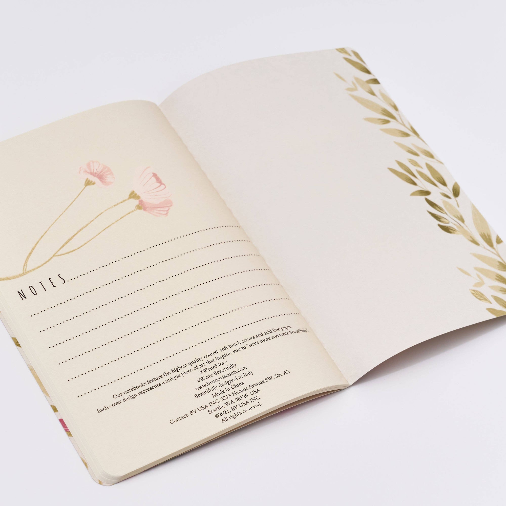 Spring Flowers Notebook - Cloth + Cabin