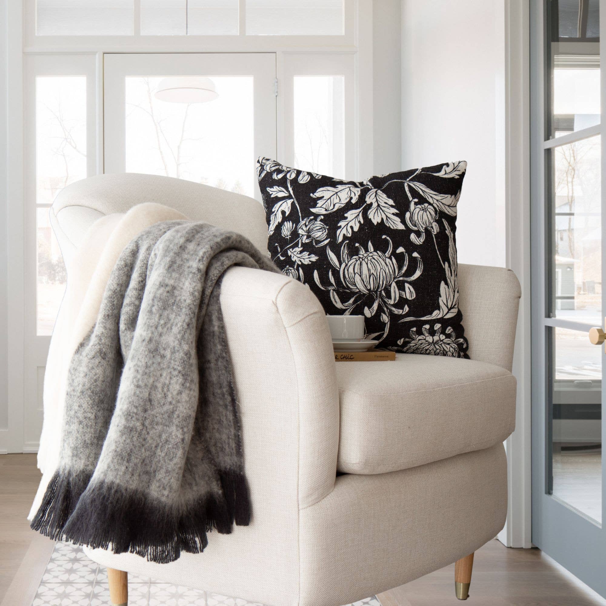 Calla Faux Mohair Throw