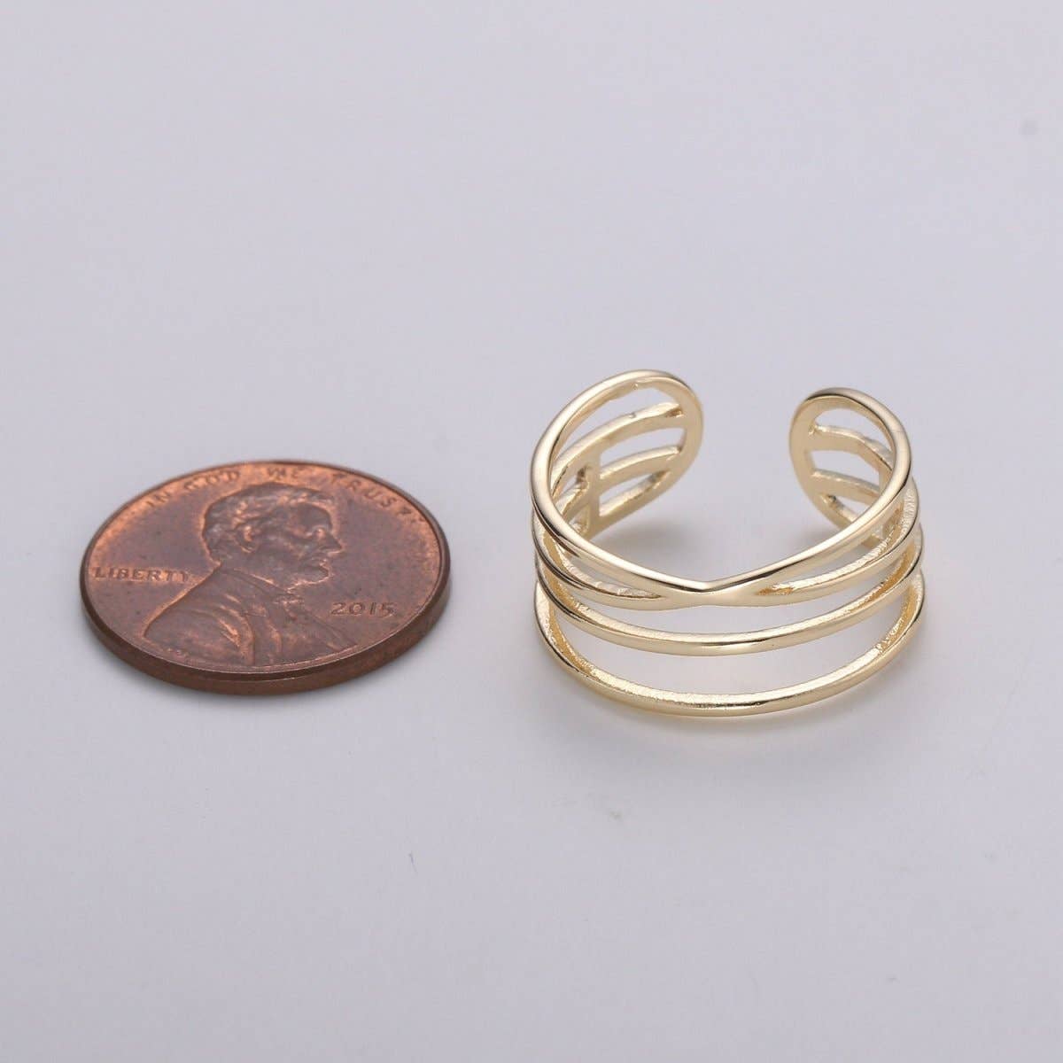 Gold Vermeil Layered Ring