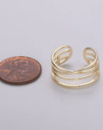 Gold Vermeil Layered Ring