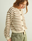 Lizeth Striped Pattern Cardigan