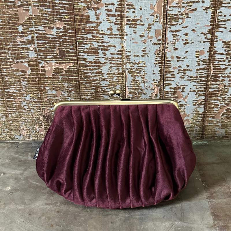 Burgundy Velvet Bag