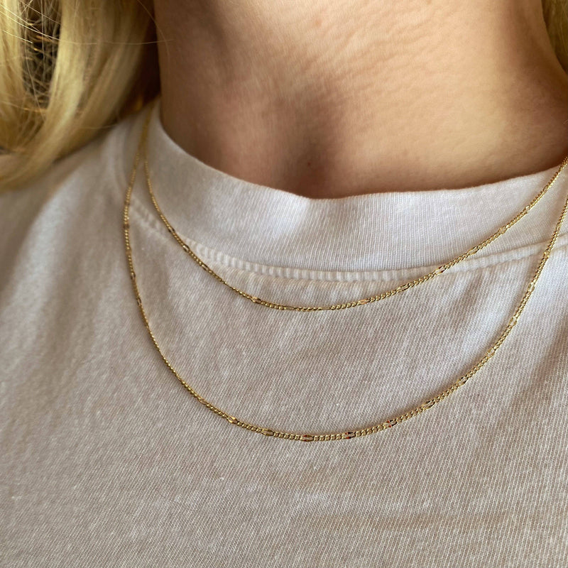 18k Gold Filled Figaro Chain - Cloth + Cabin