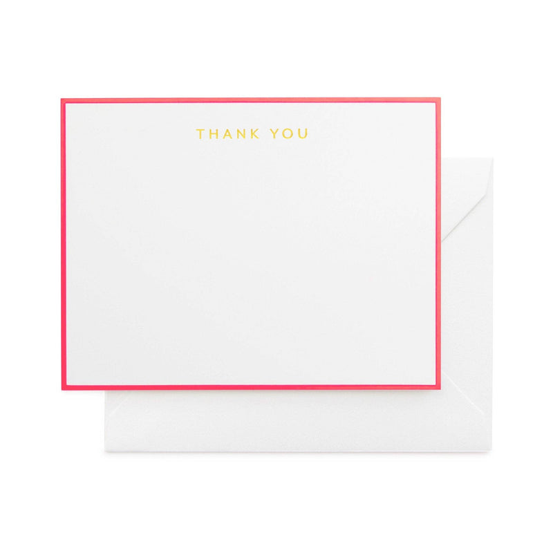 Neon Thank You Note Set