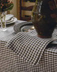 Tea Towel / Woven Mini Gingham Check in Olive