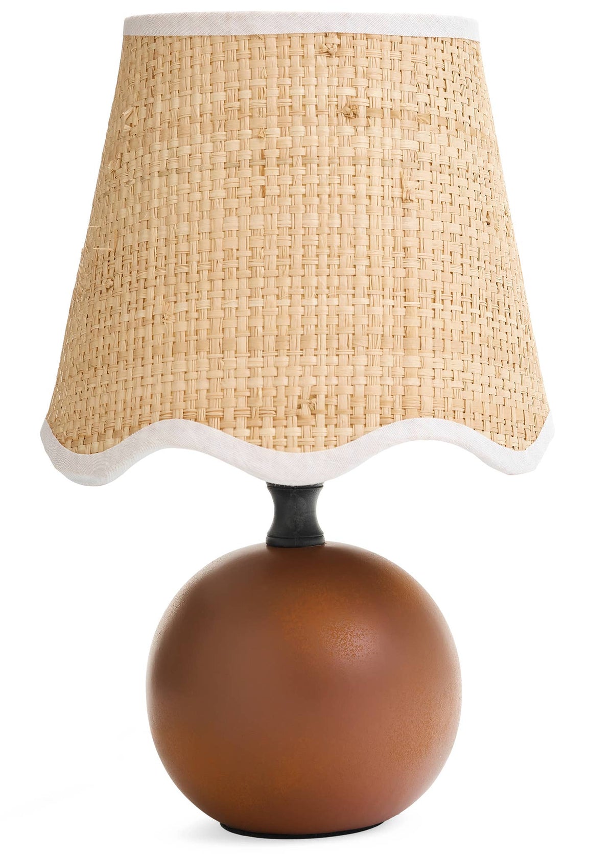 Table Lamp Cera Base w/ Curvy Edge Shade Ant Rust - Cloth + Cabin