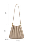 Carrie Tan Pleated Vegan Shoulder Bag - Cloth + Cabin