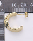 Twisted Gold Hoop Earrings