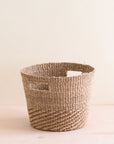 Tan + Natural Tapered Basket