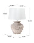 Fano 20" Ceramic Table Lamp