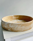 Ceres Concrete Fluted Bowl