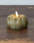 Olive LED Pumpkin Candle