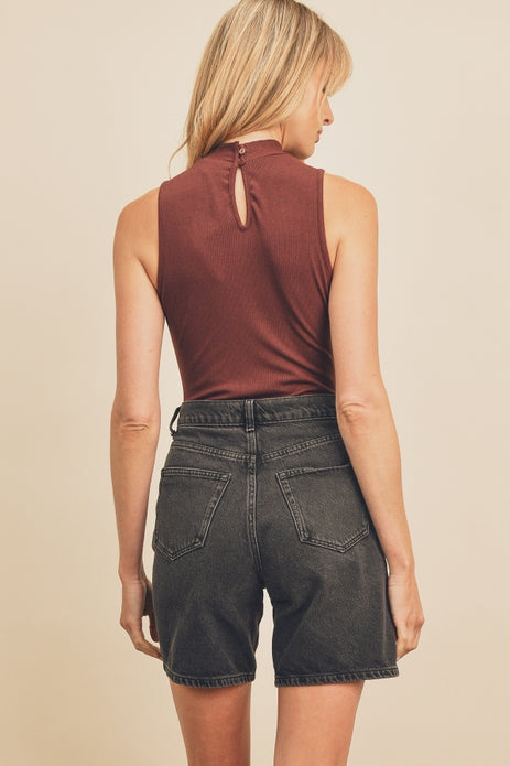 Marisol Mock Neck Tank Bodysuit