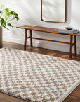 Checkered Shag Rug