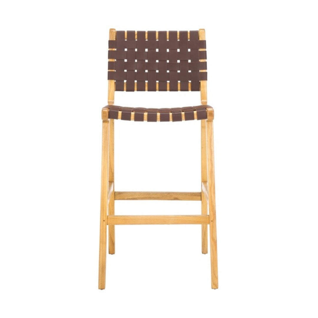 Adah Leather Bar Stool