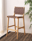 Adah Leather Bar Stool