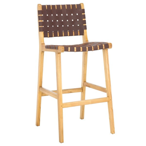 Adah Leather Bar Stool