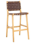 Adah Leather Bar Stool