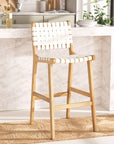 Adah Leather Bar Stool