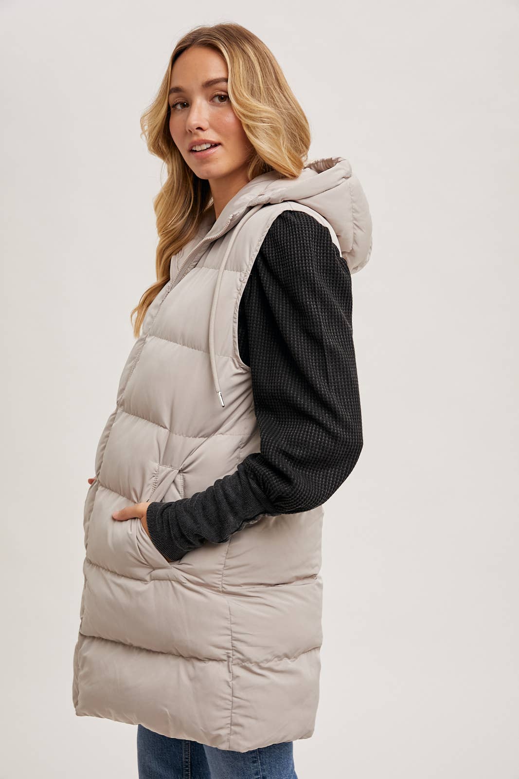 Longline Puffer Vest