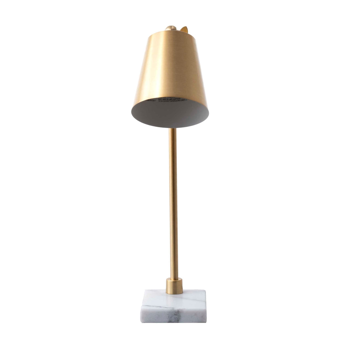 Lincoln 31&quot; Brass &amp; Marble Table Lamp